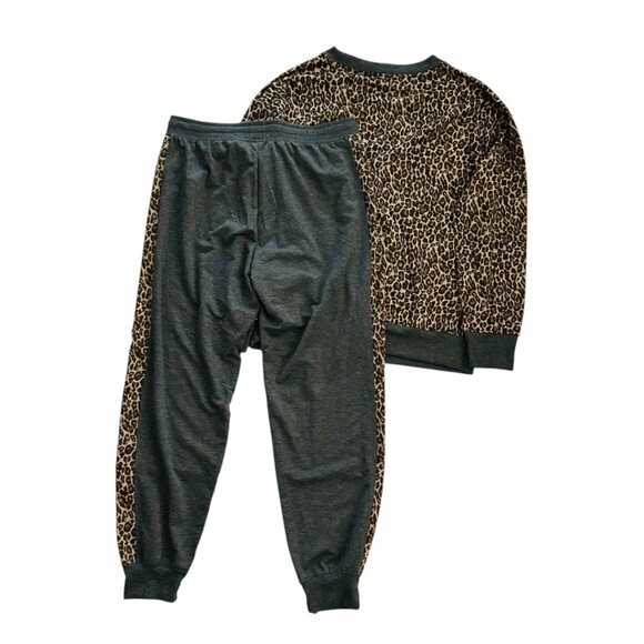 Splendid Women's Size XXL Lively Leopard 2-Piece Gray Brown Pajama Set N… - Picture 3 of 4